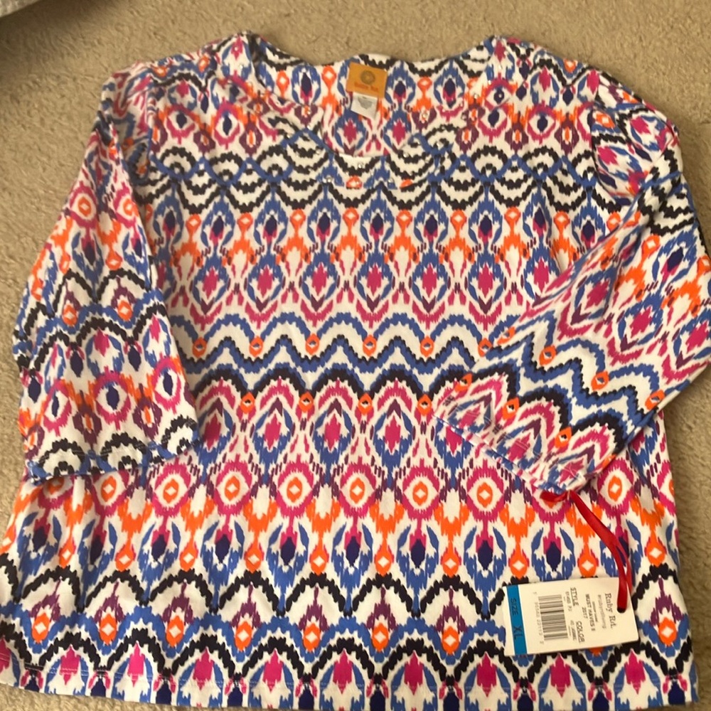 Colorful print top